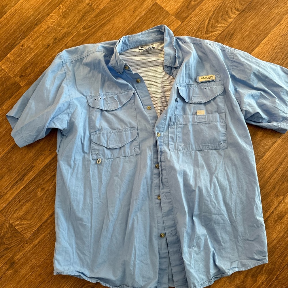 Columbia pfg short sleeve fishing shirt